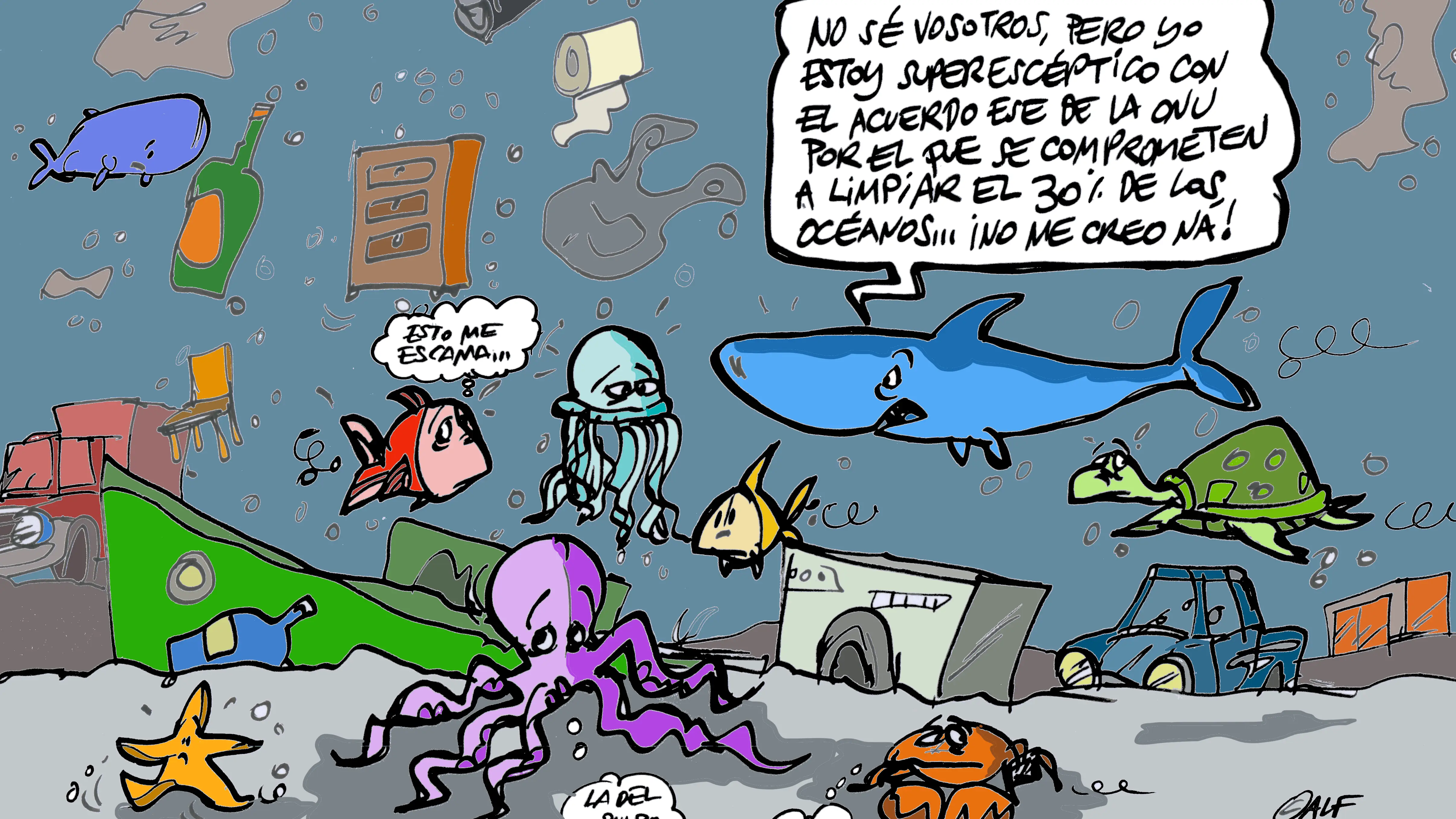 Vi&ntilde;eta gr&aacute;fica 216 de Alfredo Boto-Herv&aacute;s para Antena 3 Noticias