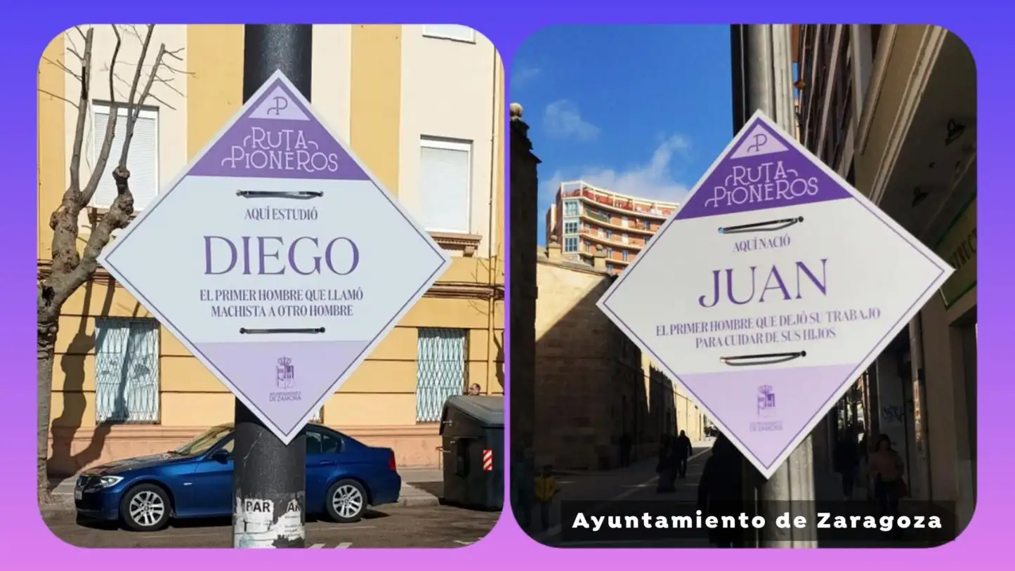 Carteles de la 'Ruta de los Pioneros' de Zamora