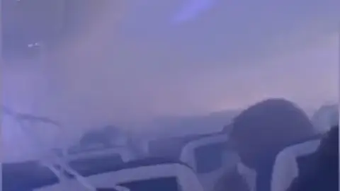 Humo durante un vuelo Humo durante un vuelo