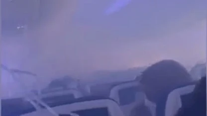 Humo durante un vuelo