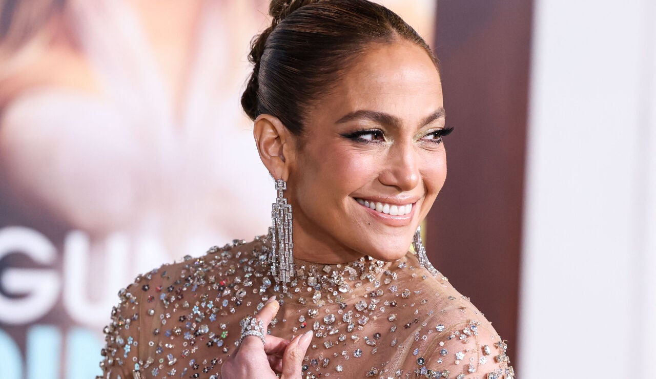 Jennifer Lopez en una premiere en Los Angeles