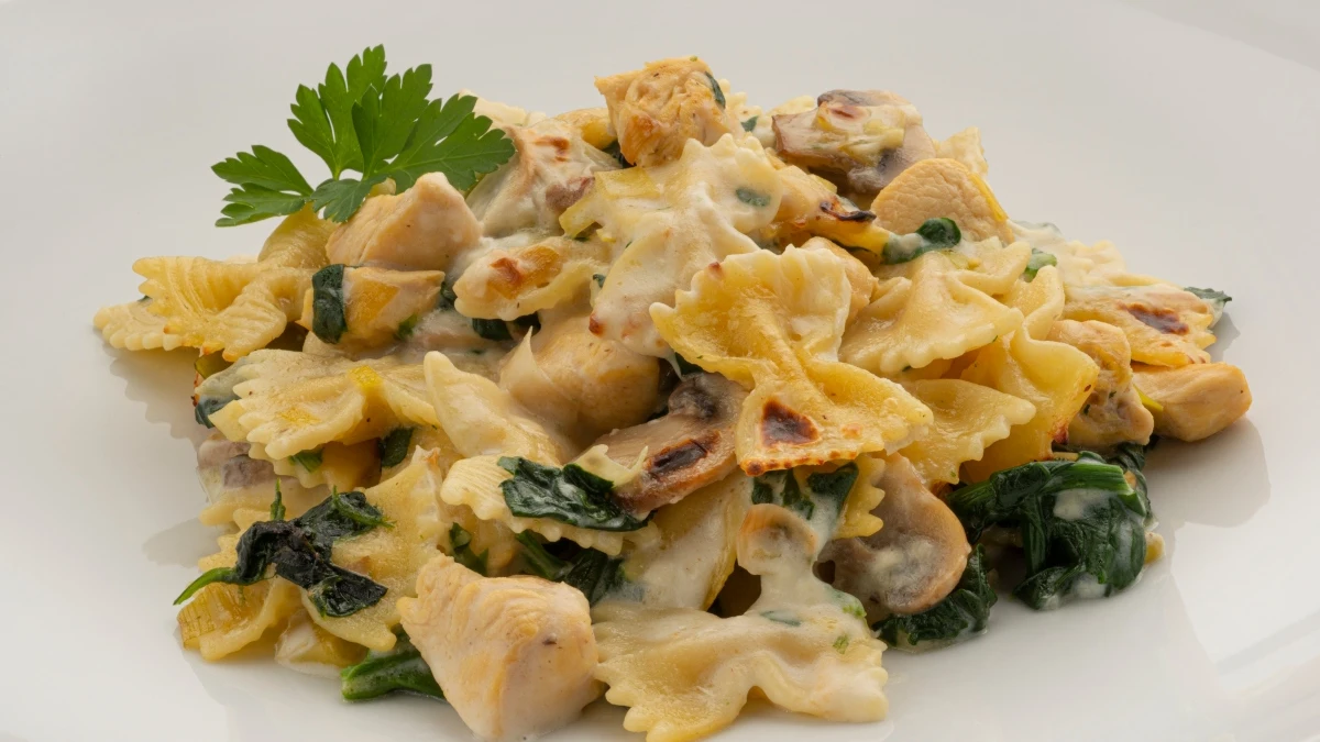 Receta de farfalle con pollo, espinacas y champiñones de Arguiñano: "Un plato muy completo" Receta de farfalle con pollo, espinacas y champiñones de Arguiñano: "Un plato muy completo"