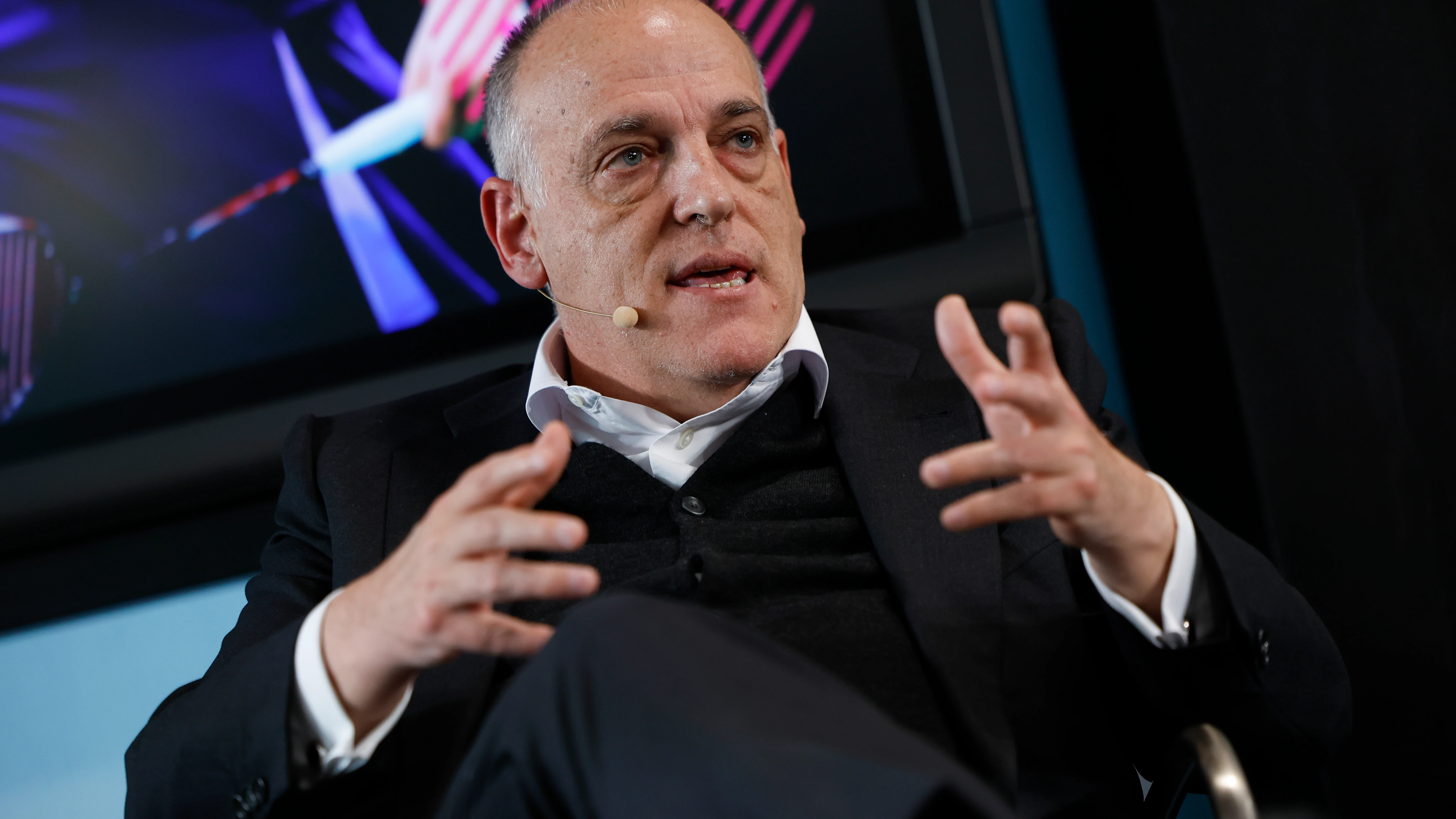 Javier Tebas, presidente de LaLiga, en un acto Javier Tebas, presidente de LaLiga, en un acto