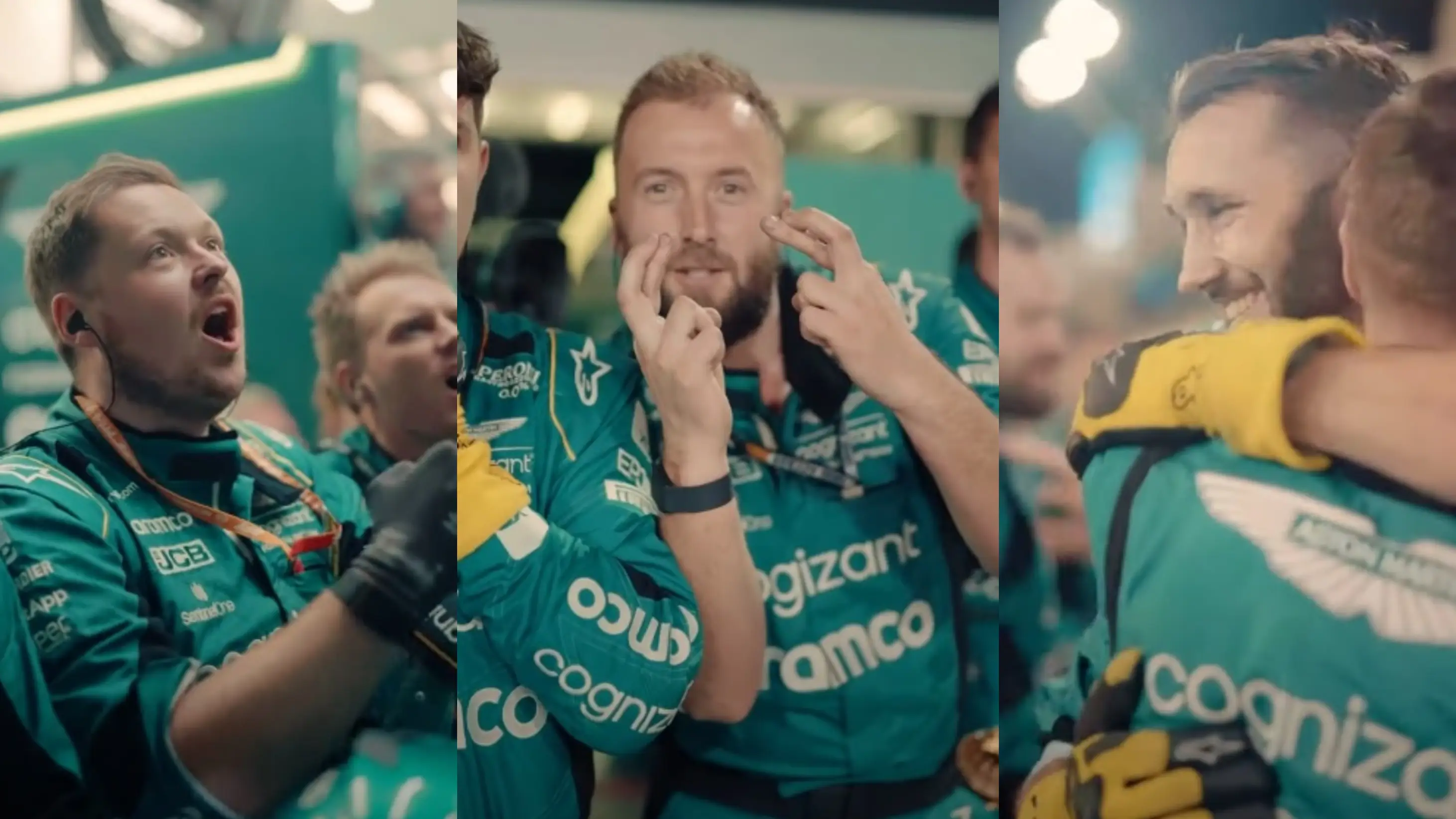 Los mecánicos de Aston Martin en el GP de Bahréin Los mecánicos de Aston Martin en el GP de Bahréin