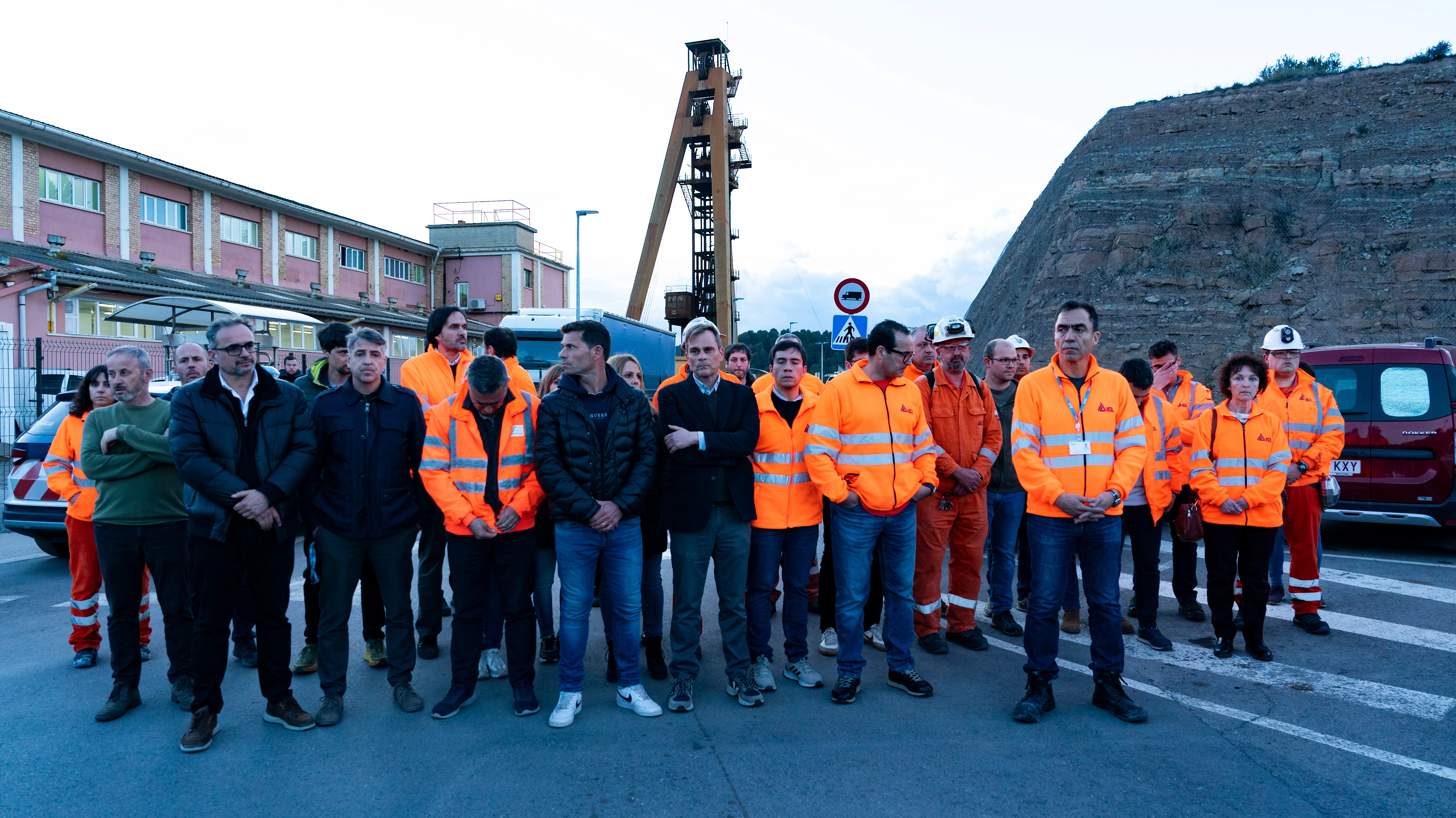 Trabajadores de la mina de S&uacute;ria 