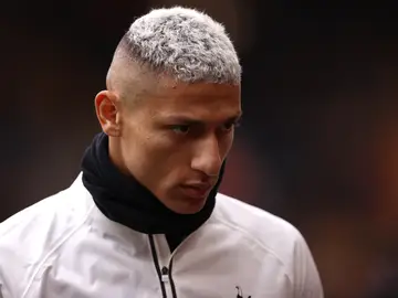 El brasileño Richarlison durante un entrenamiento El brasileño Richarlison durante un entrenamiento