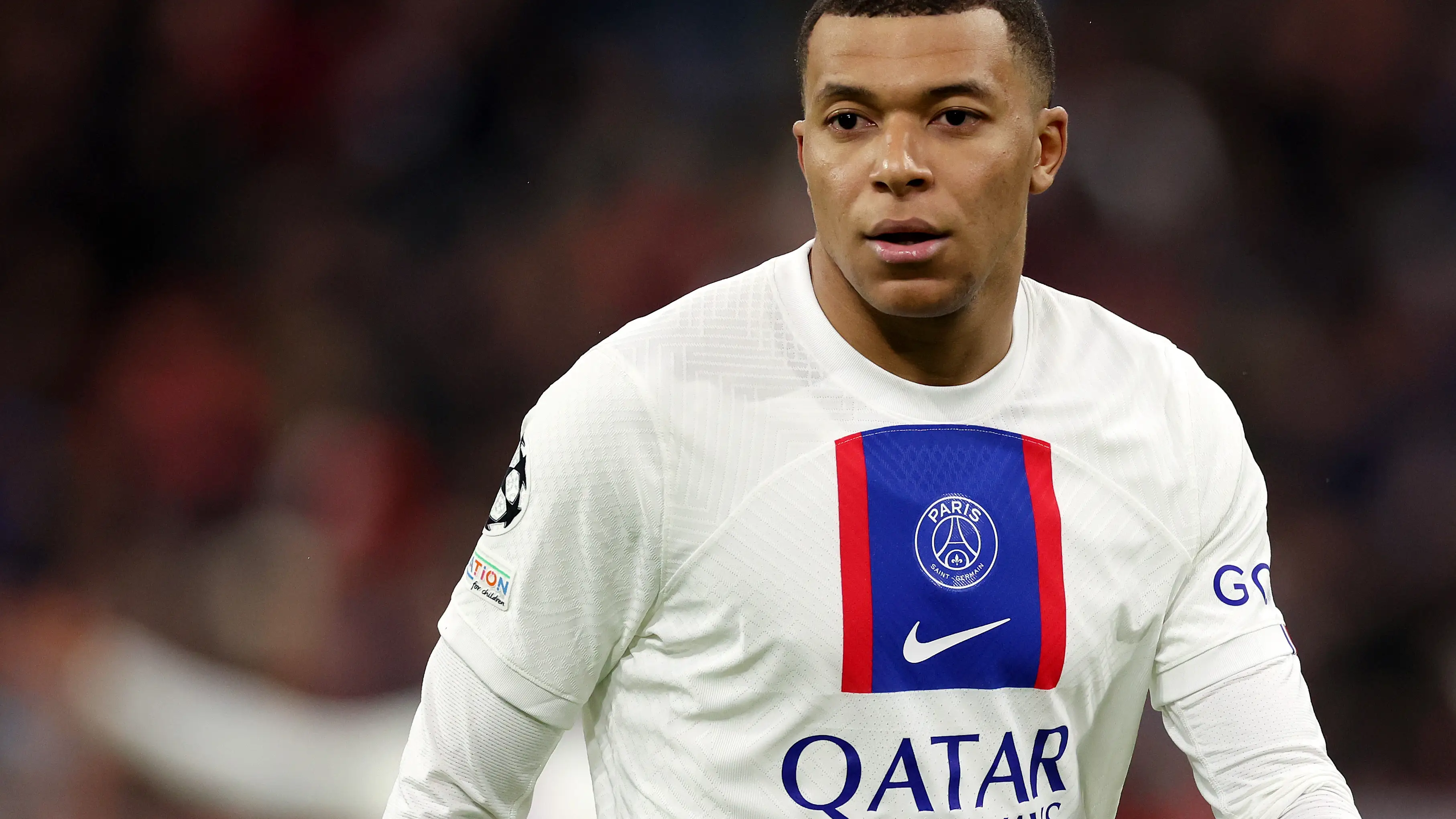 Mbappé, en el Allianz Arena contra el Bayern Múnich Mbappé, en el Allianz Arena contra el Bayern Múnich