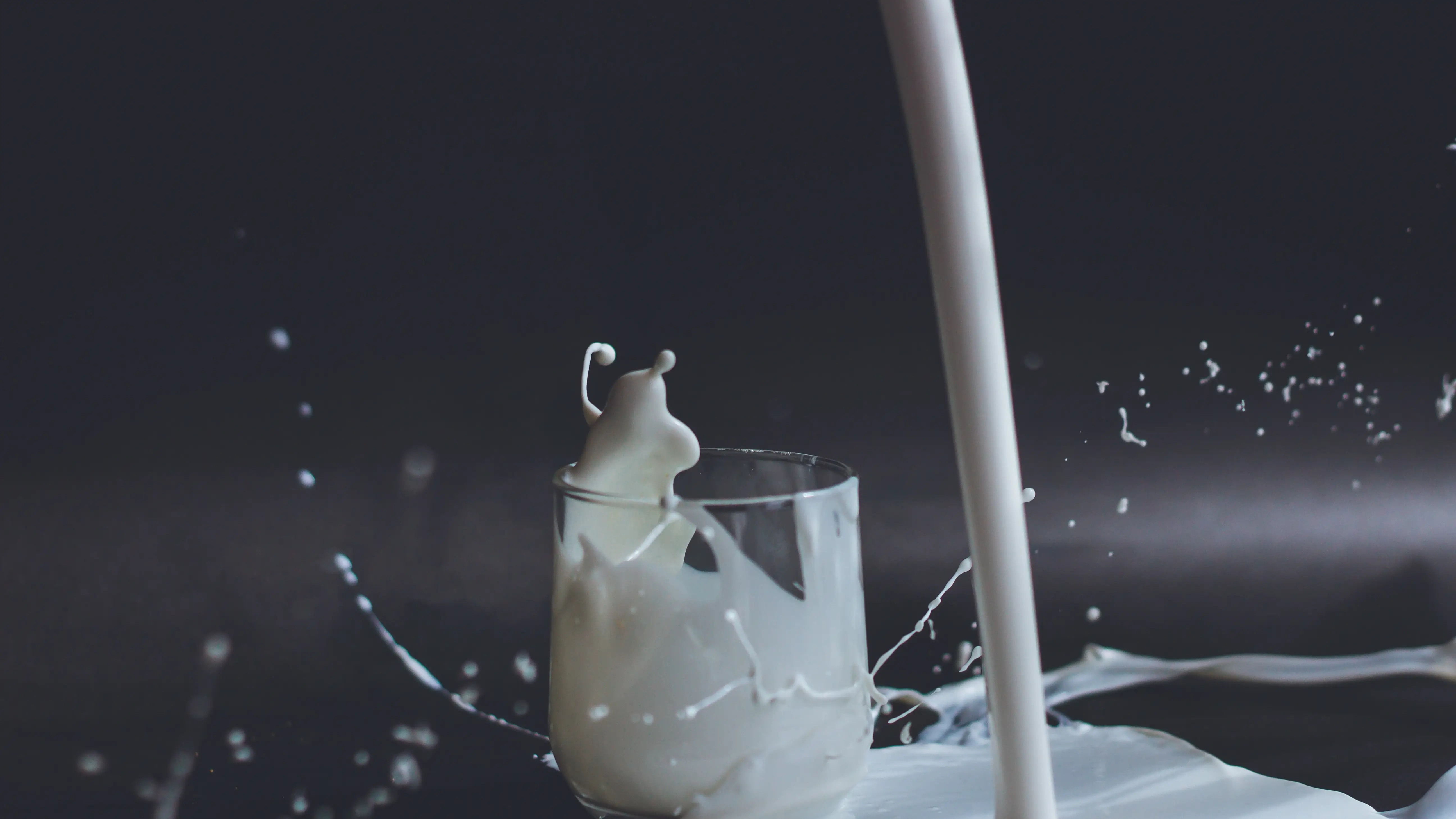 Imagen de un vaso de leche Imagen de un vaso de leche