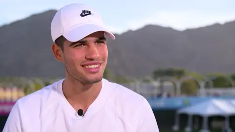 Carlos Alcaraz: "Creo que estoy preparado para jugar al 100% en Indian Wells" Carlos Alcaraz: "Creo que estoy preparado para jugar al 100% en Indian Wells"