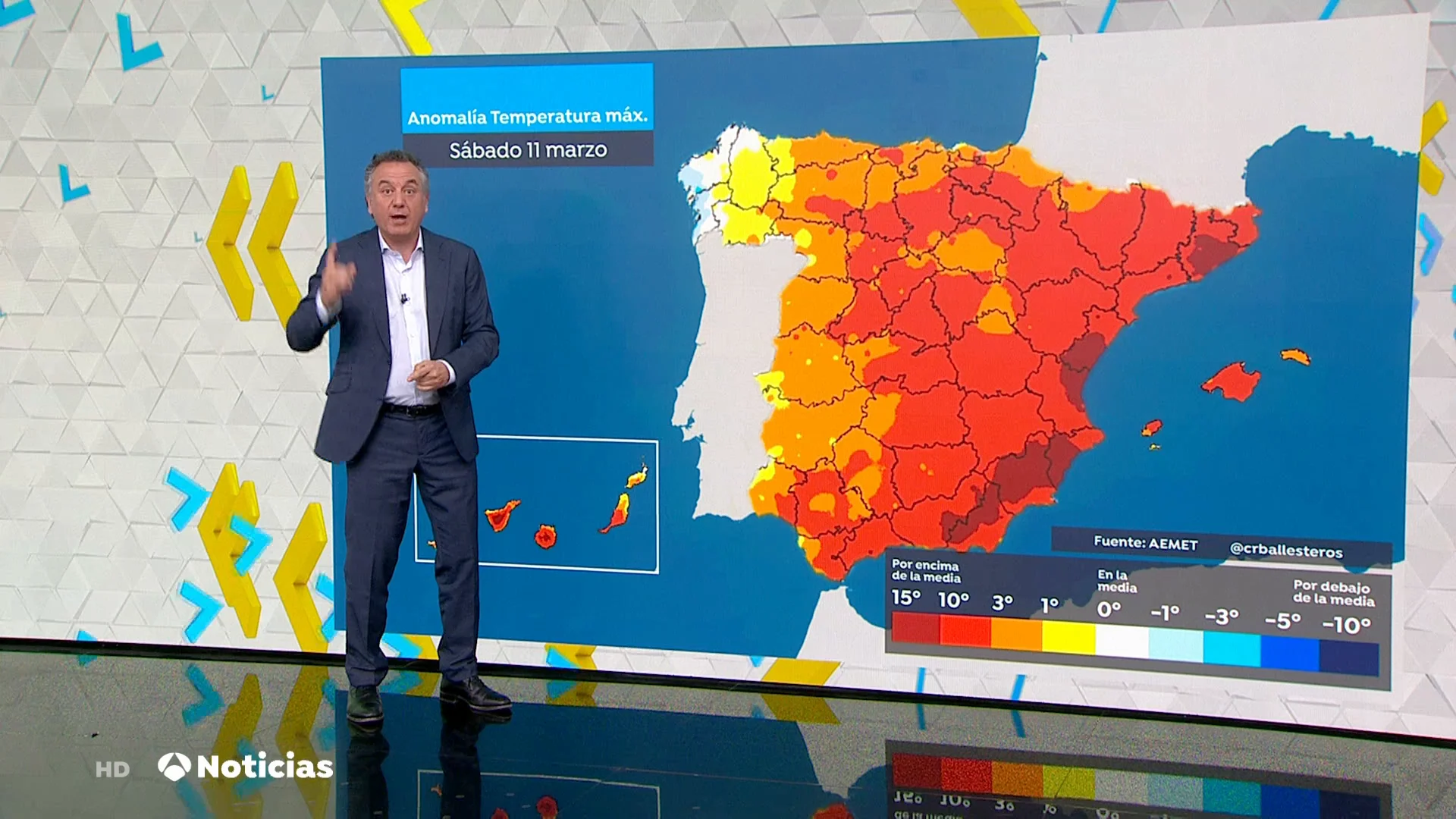 Roberto Brasero avisa de "calor histórico" para este fin de semana Roberto Brasero avisa de "calor histórico" para este fin de semana