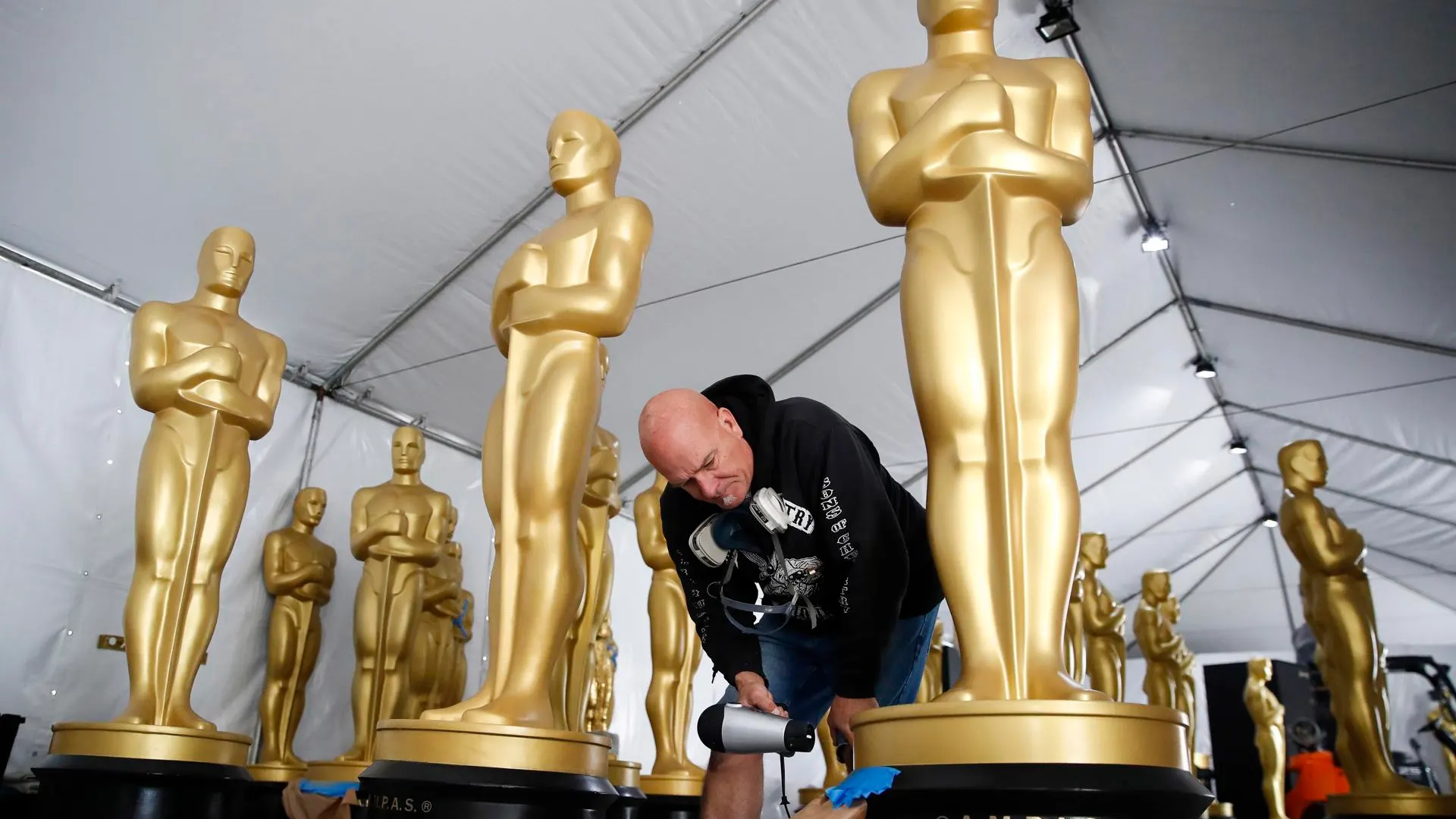 Los preparativos de los Oscar en Hollywood Los preparativos de los Oscar en Hollywood