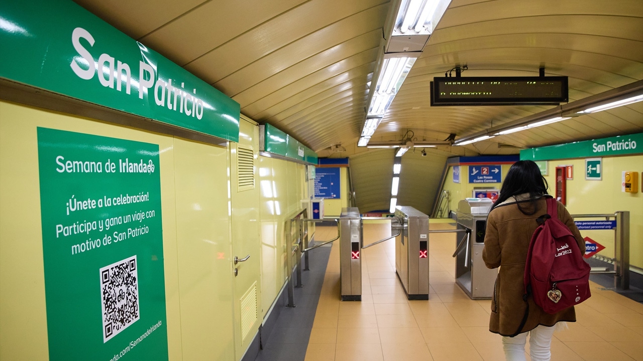 Why does Metro de Madrid change the name of a well-known station and rename it San Patricio?