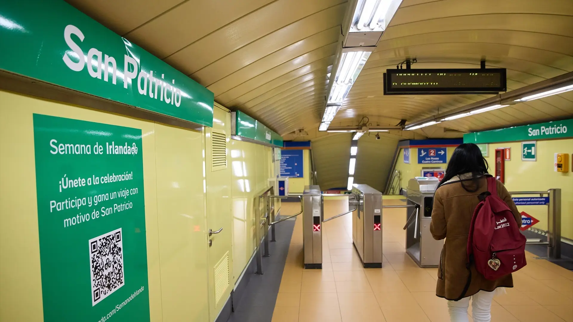 La estación de Metro San Bernardo se transforma en San Patricio La estación de Metro San Bernardo se transforma en San Patricio
