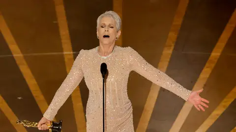 Jamie Lee Curtis, eufórica tras ganar el Oscar a Mejor Actriz de Reparto por 'Todo a la vez en todas partes'