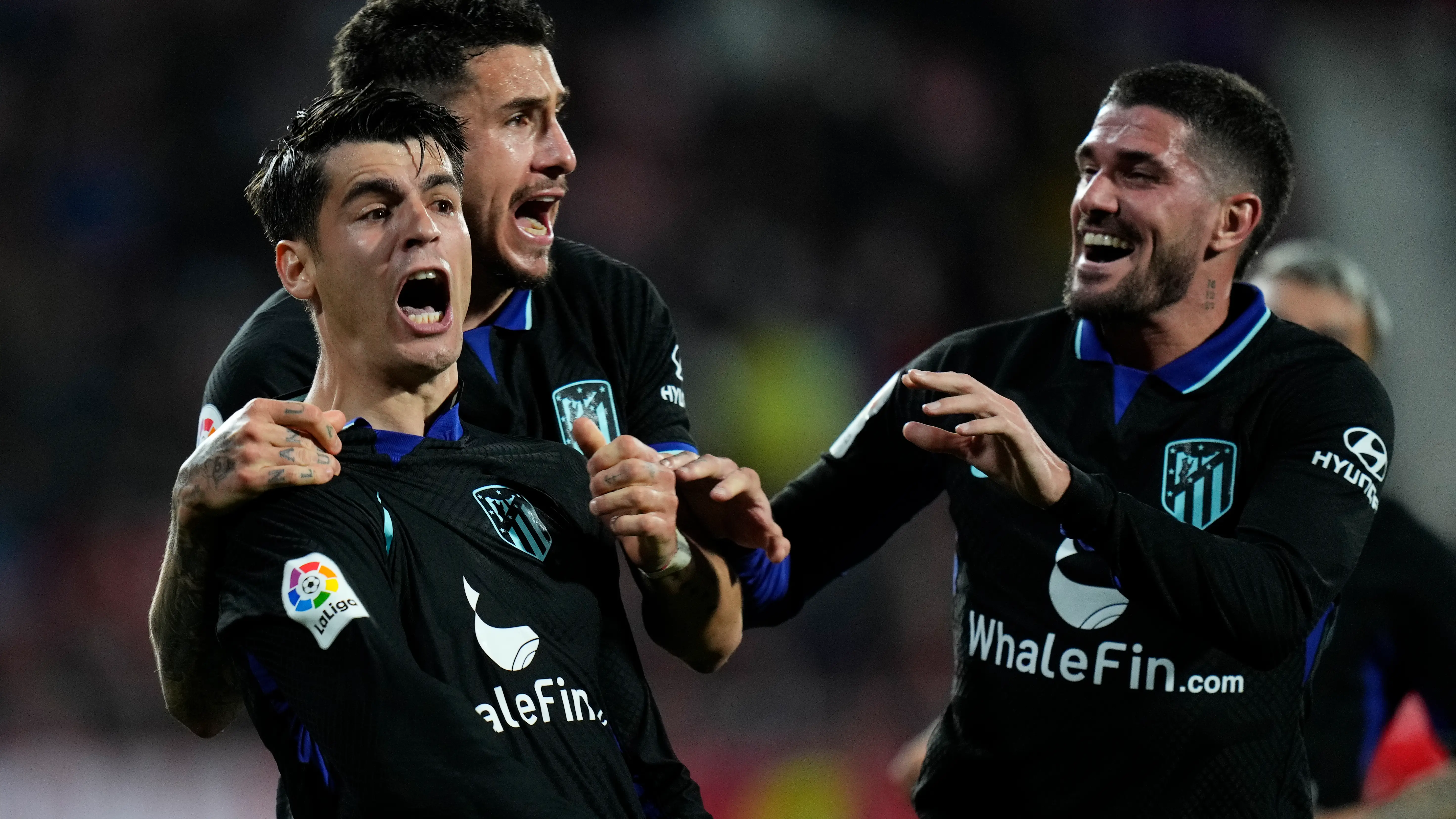 Álvaro Morata celebra su gol ante el Girona Álvaro Morata celebra su gol ante el Girona