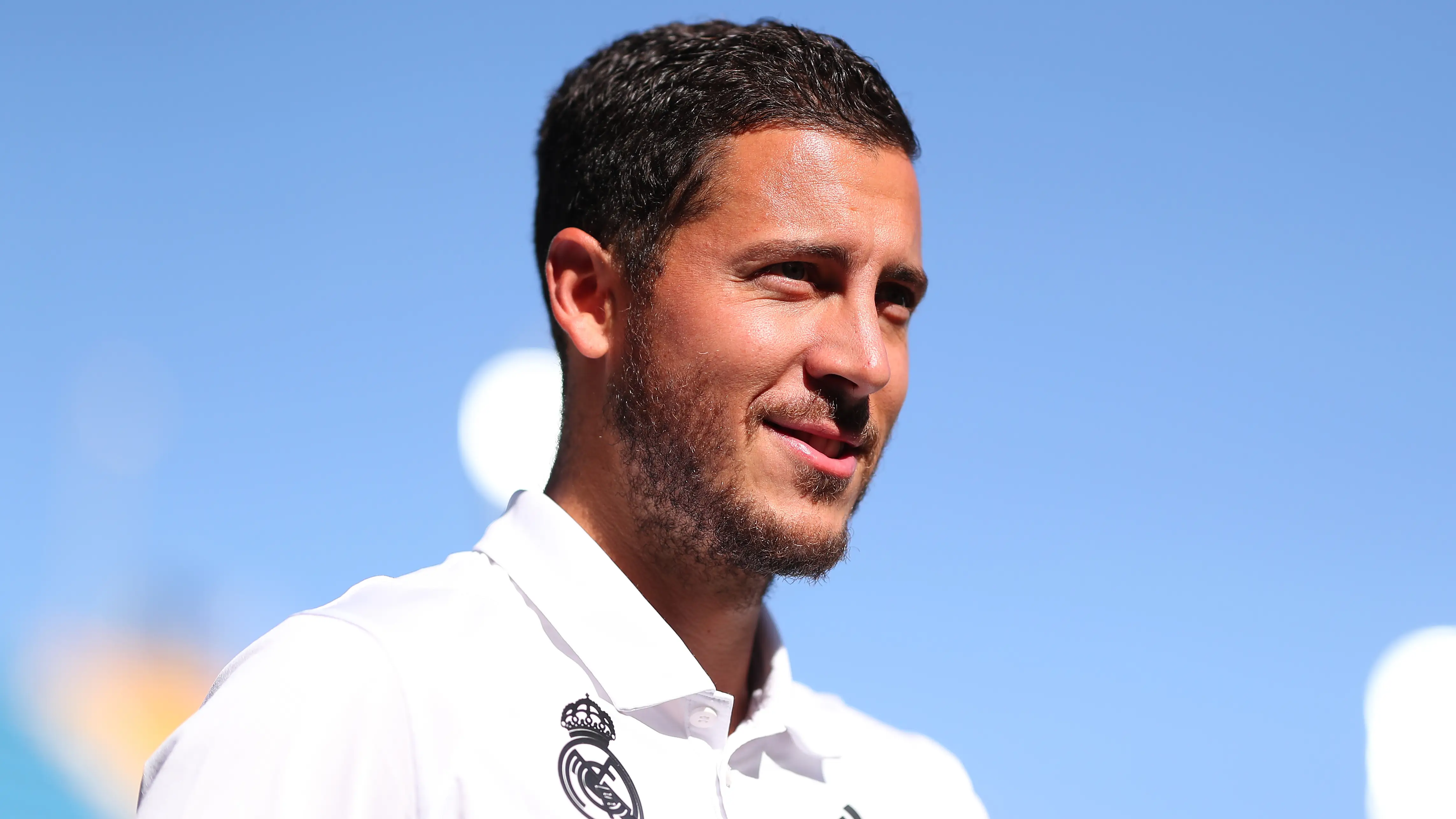 Eden Hazard, en el estadio Nuevo Mirandilla en 2022