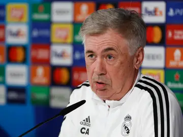 Ancelotti, en rueda de prensa antes del partido contra el Liverpool Ancelotti, en rueda de prensa antes del partido contra el Liverpool