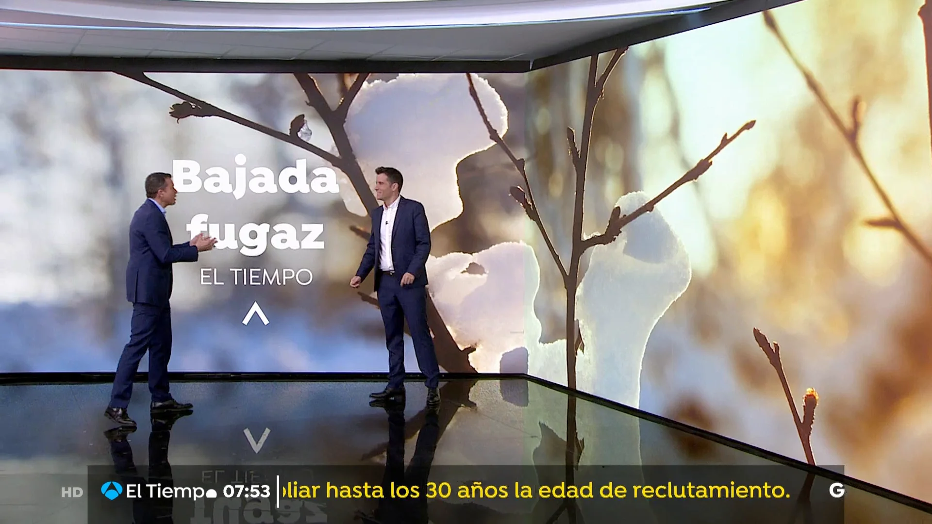 Bajada fugaz, de las temperaturas. Bajada fugaz, de las temperaturas.