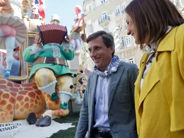 José Luis Martínez-Almeida, durante las fallas de Valencia. José Luis Martínez-Almeida, durante las fallas de Valencia.