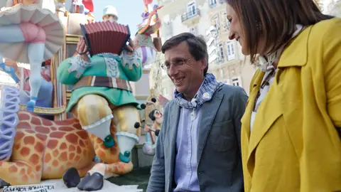 José Luis Martínez-Almeida, durante las fallas de Valencia. José Luis Martínez-Almeida, durante las fallas de Valencia.