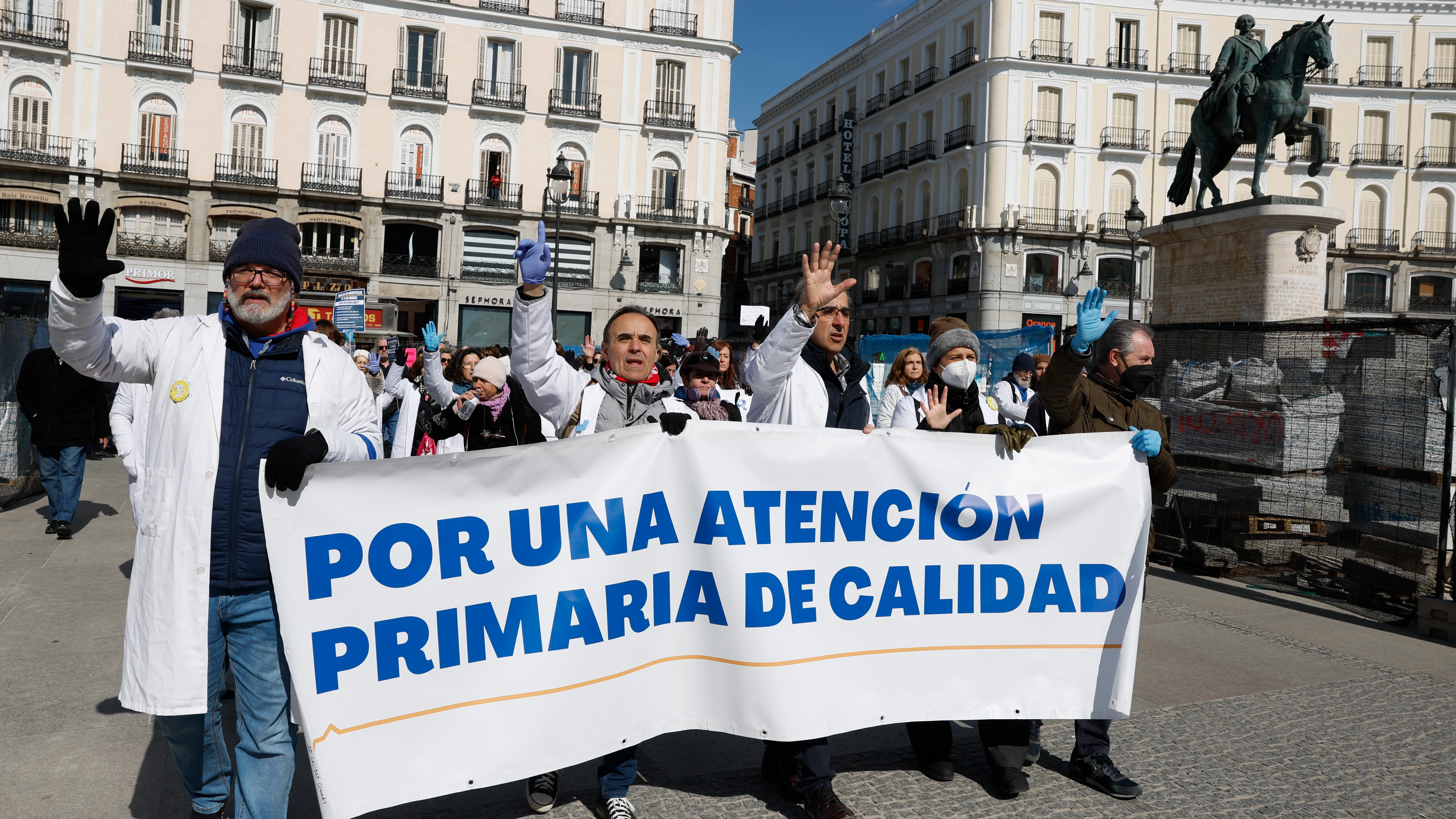 Imagen de una manifestación promovida por Amyts en Madrid Imagen de una manifestación promovida por Amyts en Madrid