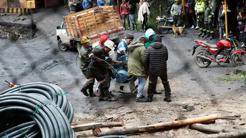 Explosión de una mina de carbón en Colombia Explosión de una mina de carbón en Colombia