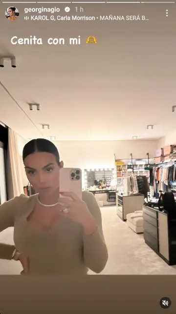 El vestidor de Georgina Rodríguez en su nueva casa El vestidor de Georgina Rodríguez en su nueva casa