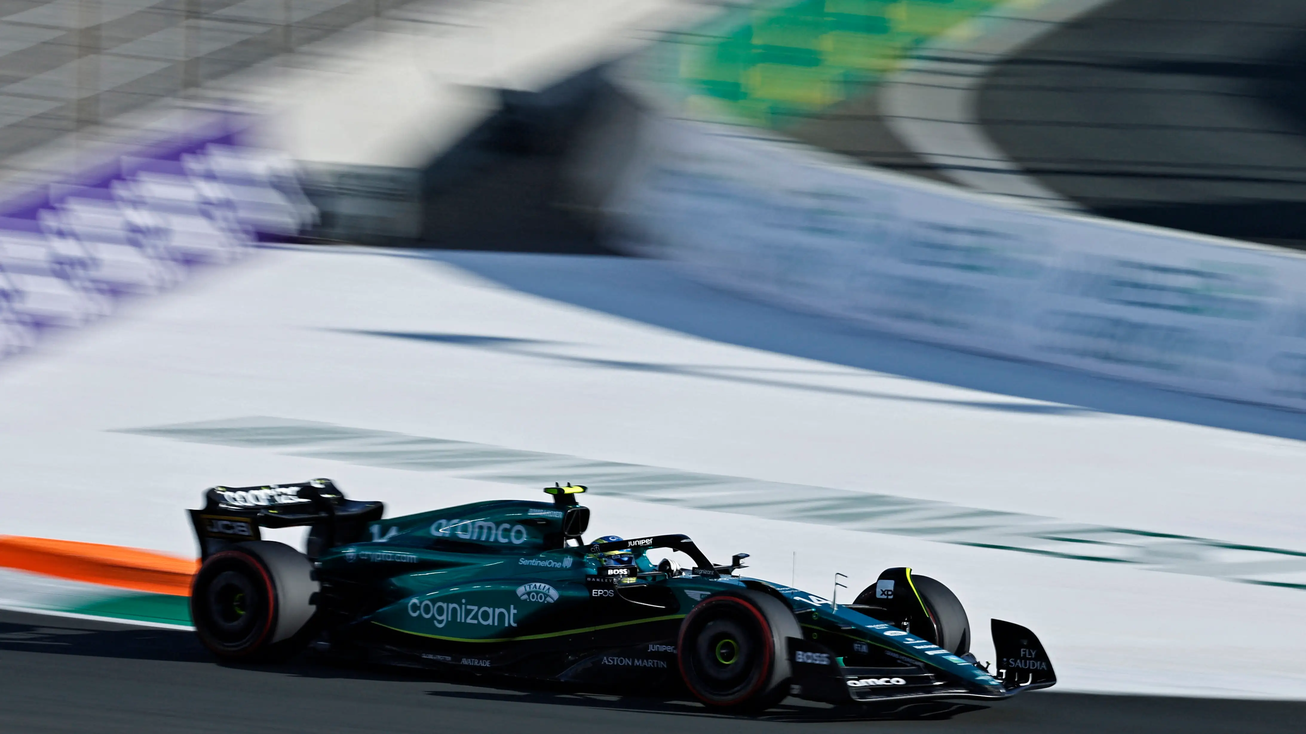 Fernando Alonso, en el trazado de Jeddah