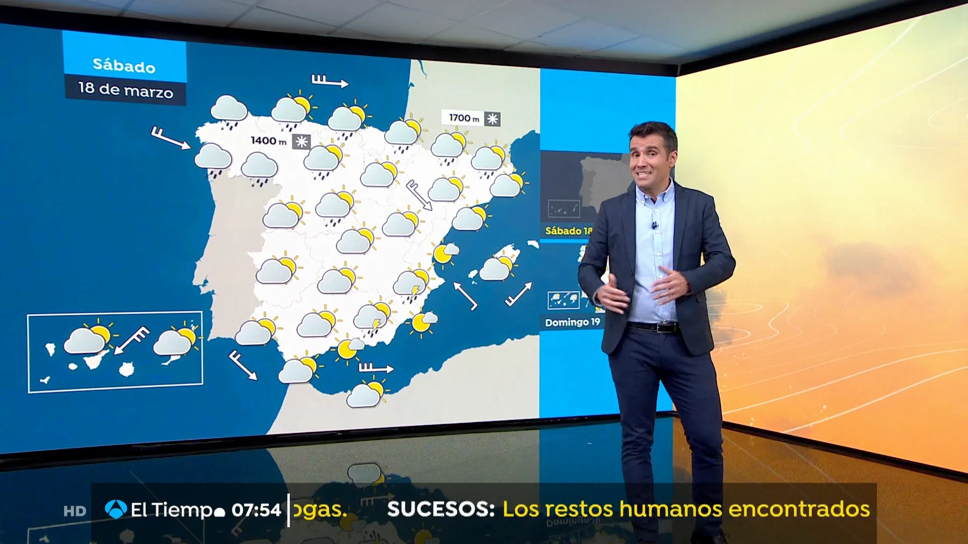 La previsión del tiempo hoy La previsión del tiempo hoy