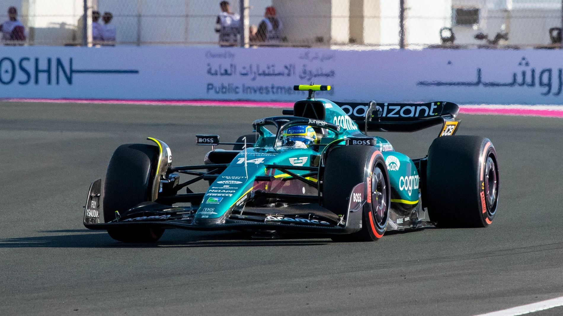 Fernando Alonso, en el trazado de Jeddah Fernando Alonso, en el trazado de Jeddah