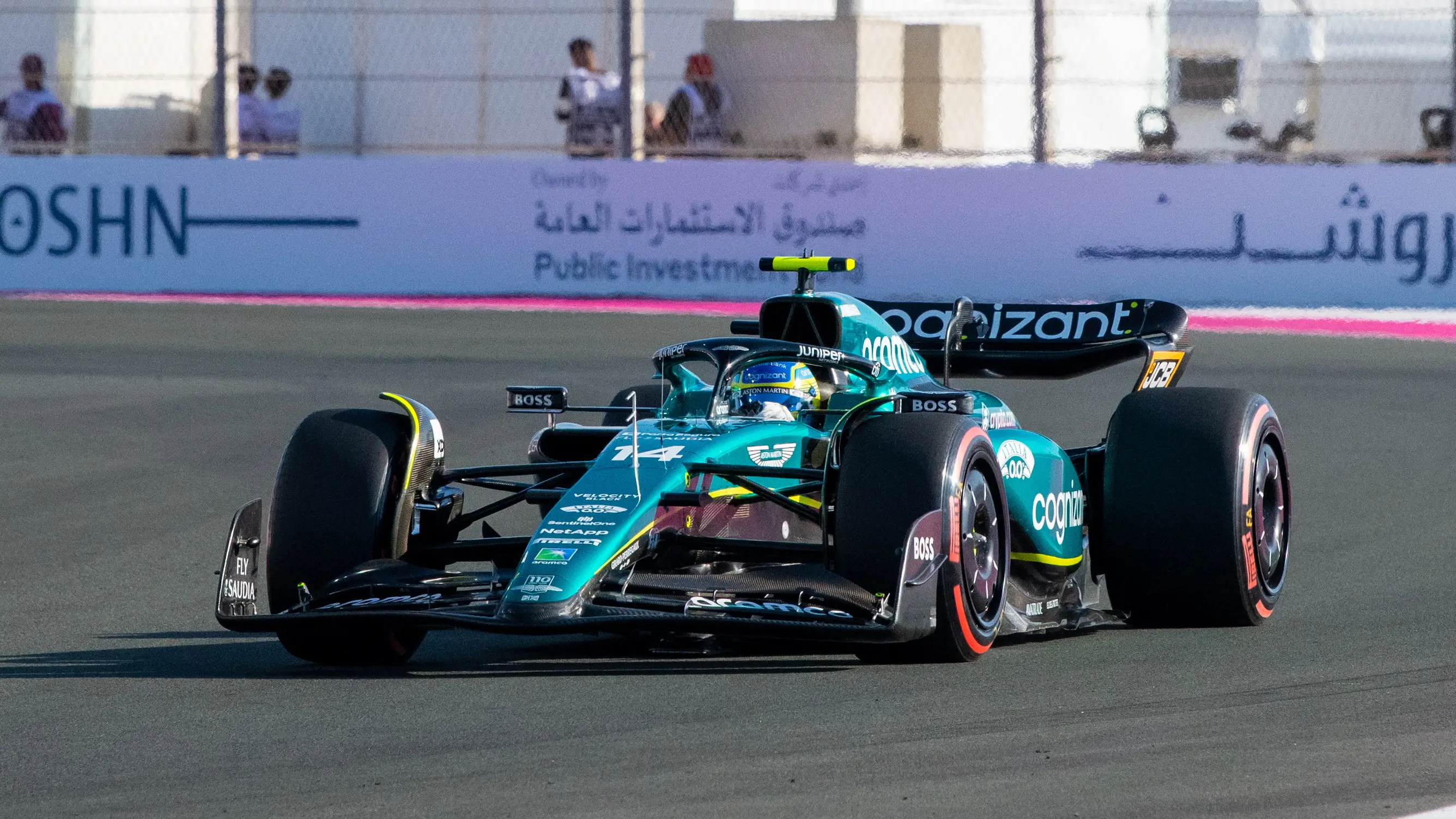 Fernando Alonso, en el trazado de Jeddah