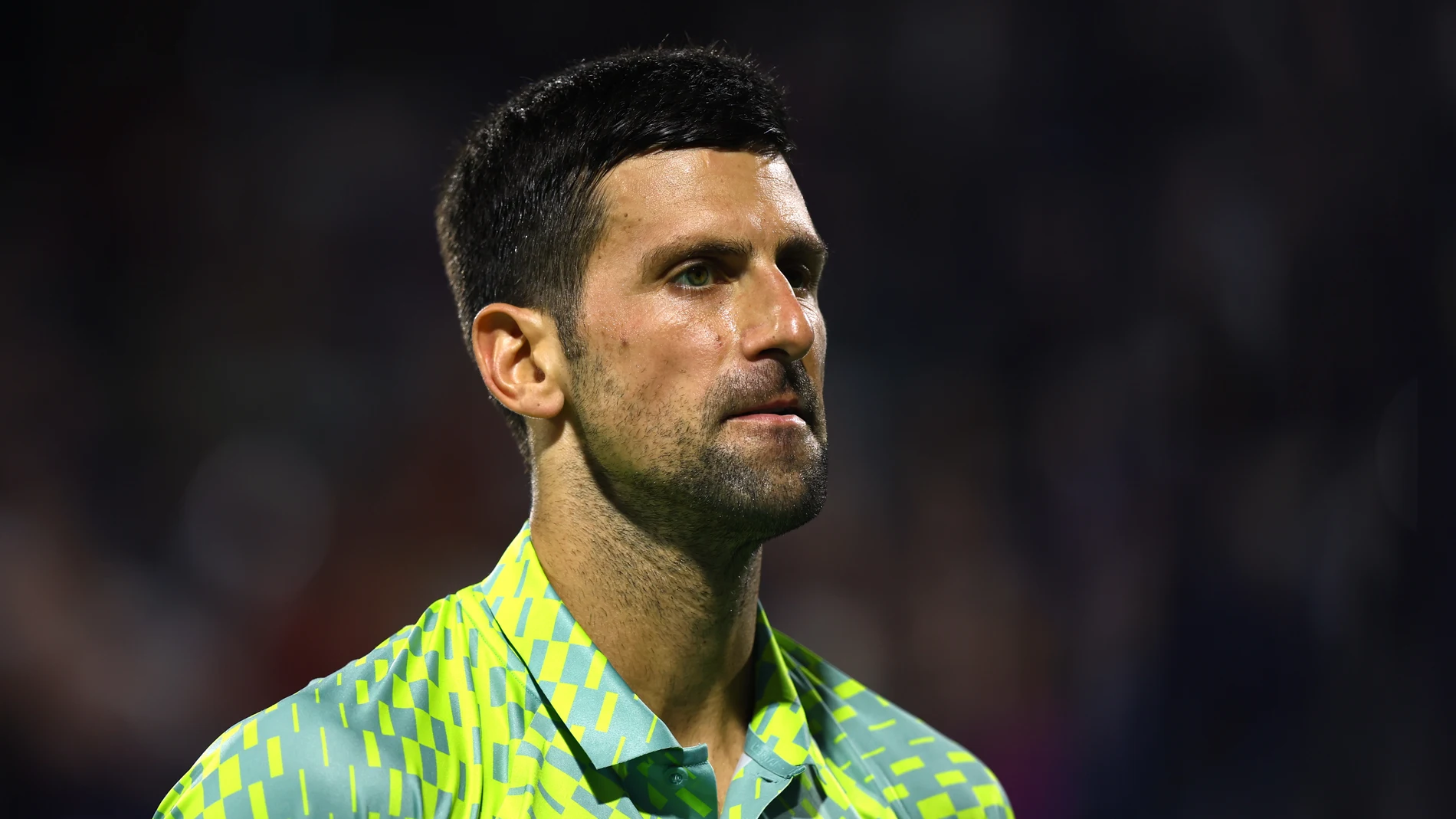 Novak Djokovic en el torneo de Dubái 2023