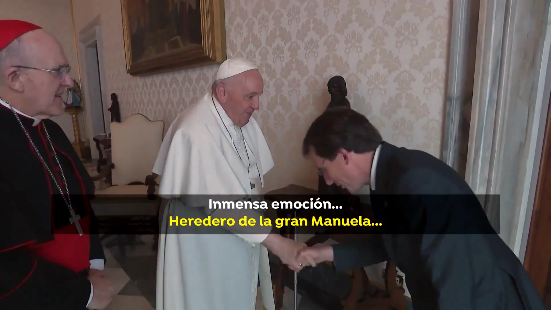 El papa Francisco y el alcalde de Madrid
