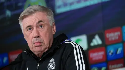 Carlo Ancelotti en rueda de prensa Carlo Ancelotti en rueda de prensa