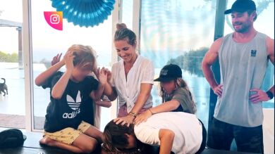 Sasha y Tristán, los mellizos de Elsa Pataky y Chris Hemsworth, cumplen con la tradición familiar de los cumpleaños