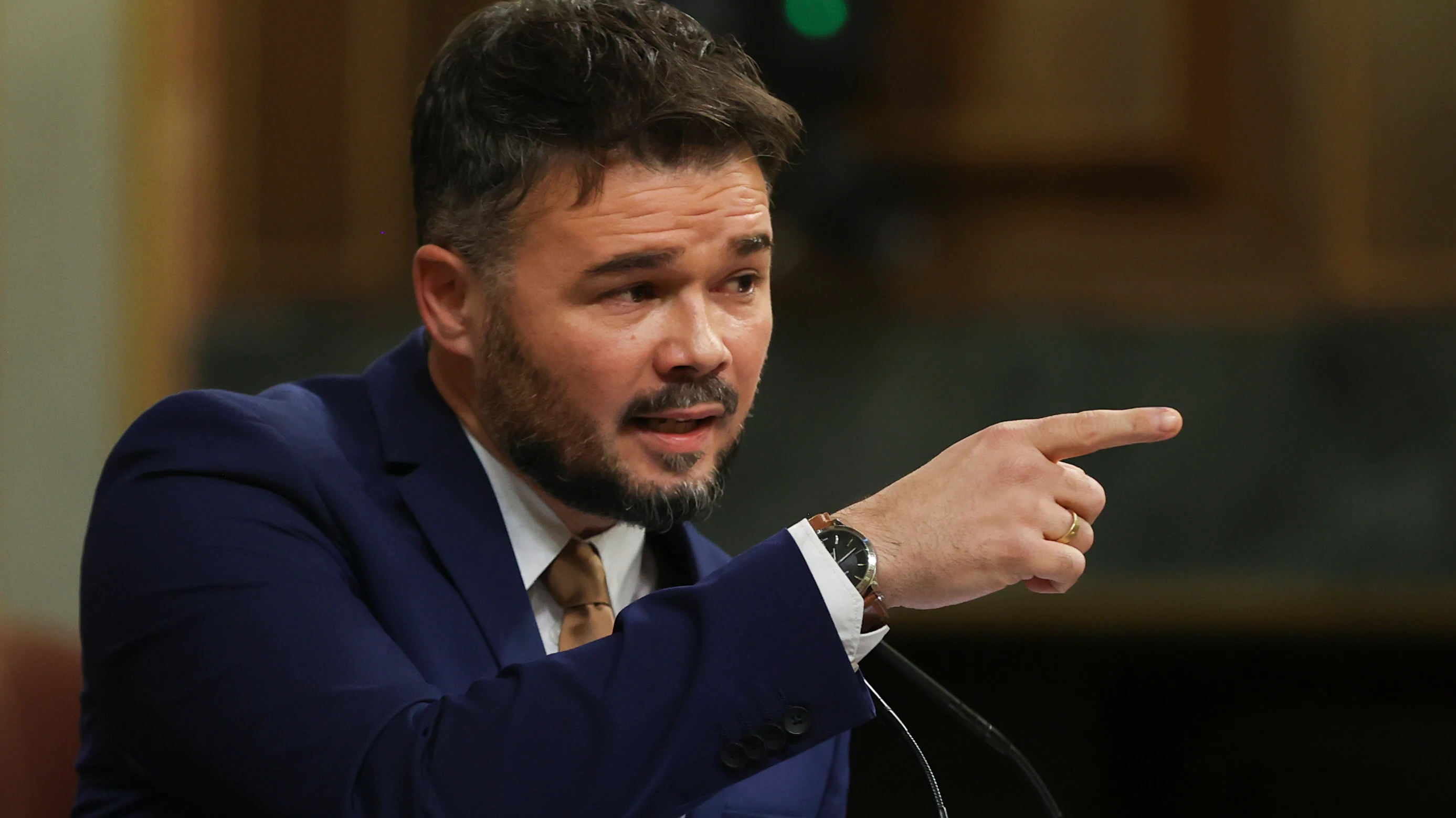 Gabriel Rufi&aacute;n, durante su intervenci&oacute;n en el Congreso de los Diputados