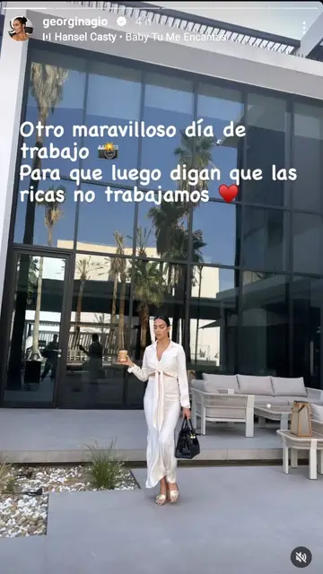 Georgina Rodríguez tras un día de trabajo Georgina Rodríguez tras un día de trabajo