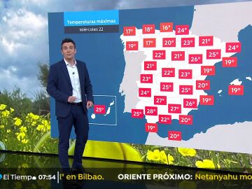 Manga corta hoy, y solo en el norte paraguas mañana