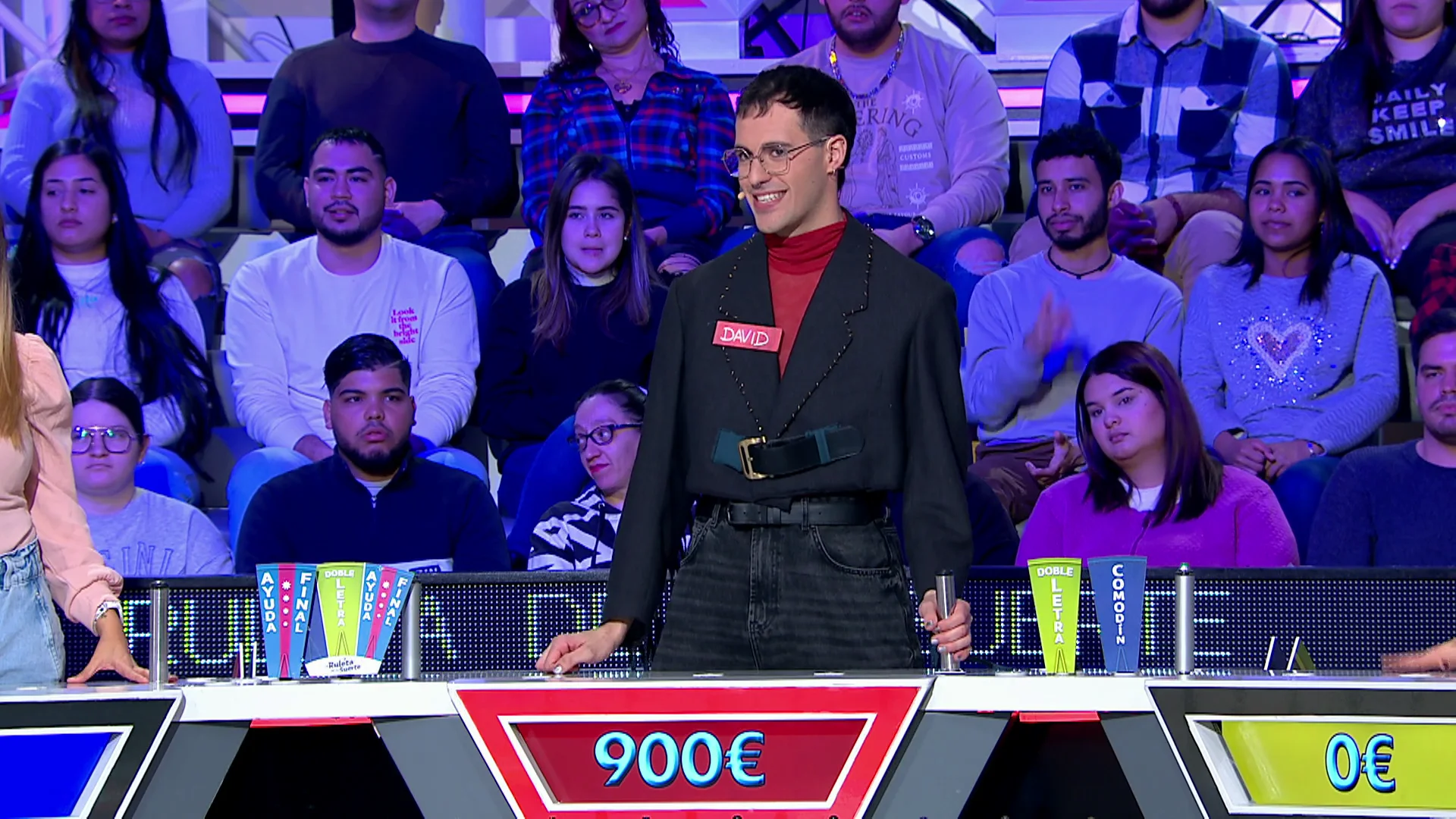 David, emocionado al resolver el panel por 1.425 euros