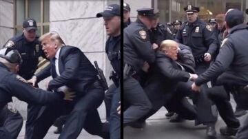Donald Trump, arrestado por un grupo de policías en Washington D.C