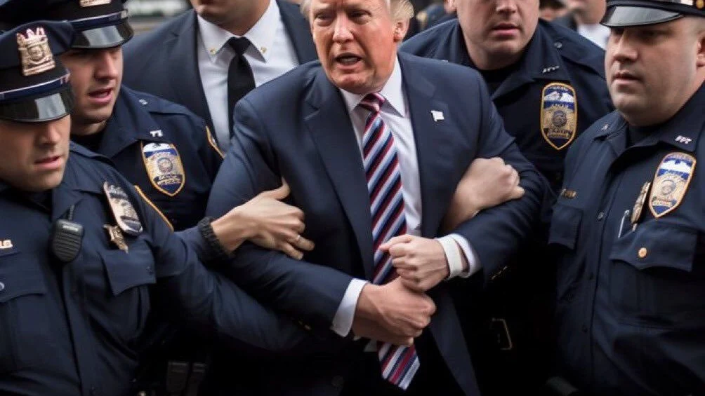 La detenci&oacute;n falsa de Trump
