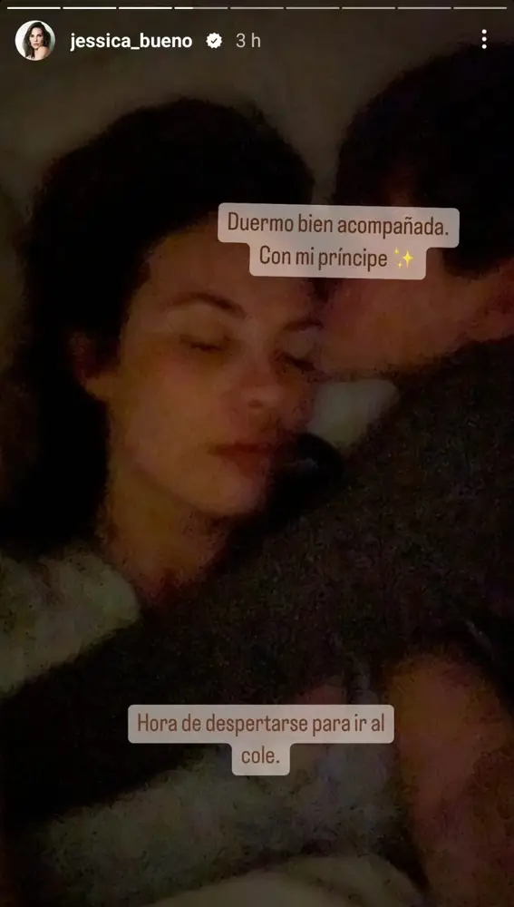 Jessica Bueno se despierta con su hijo