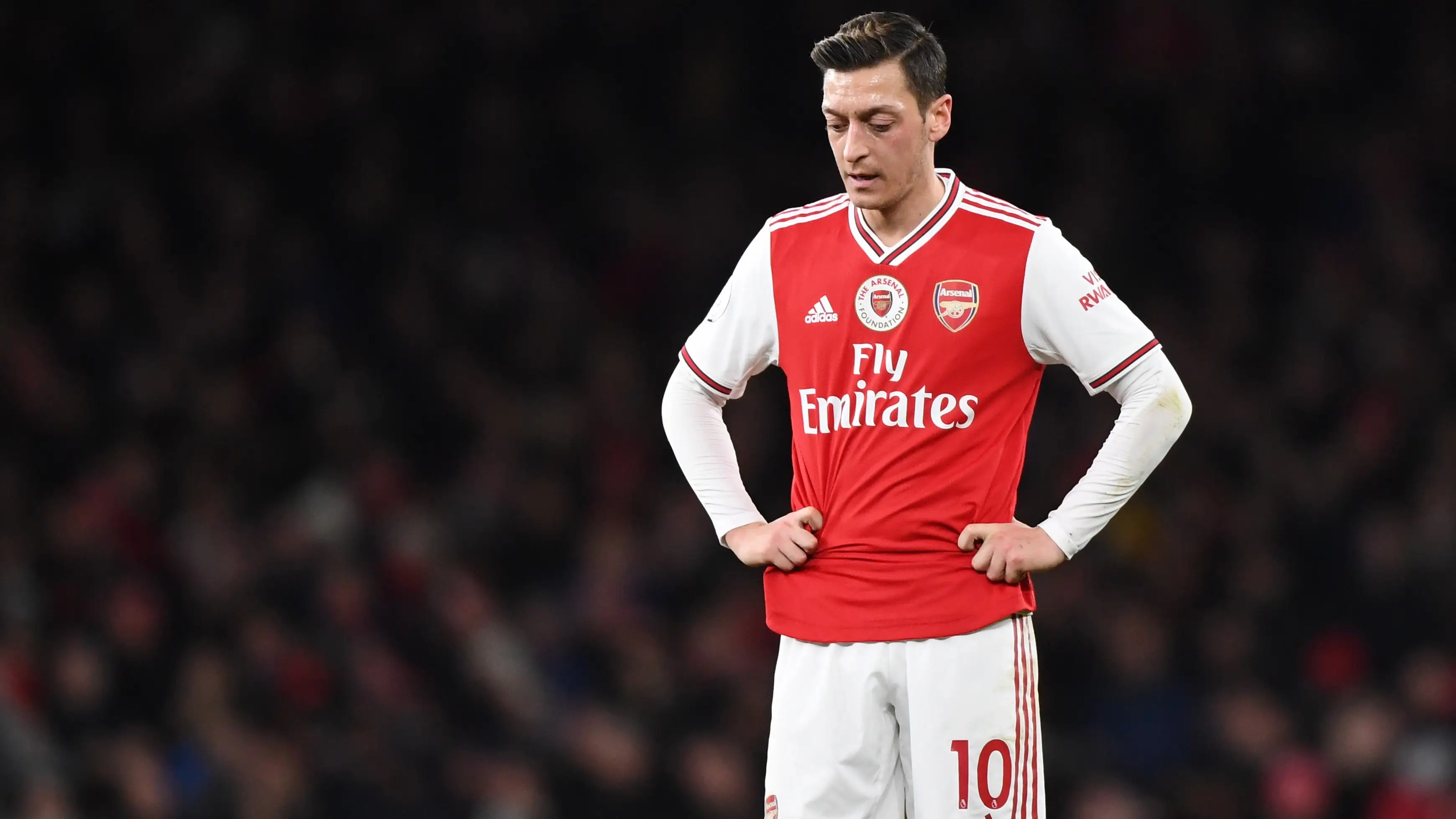 Mezut Özil, en un partido con el Arsenal en 2019 Mezut Özil, en un partido con el Arsenal en 2019