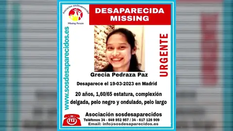 Grecia, joven desaparecida Sucesos