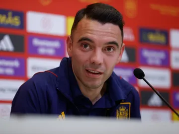 Iago Aspas, en rueda de prensa Iago Aspas, en rueda de prensa