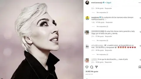 Sacan parecido entre Mónica Naranjo y Lady Gaga Sacan parecido entre Mónica Naranjo y Lady Gaga