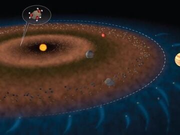 Cinturón de asteroides situados entre Marte y Júpiter