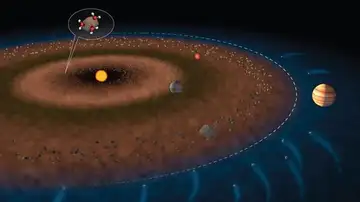 Cinturón de asteroides situados entre Marte y Júpiter Cinturón de asteroides situados entre Marte y Júpiter