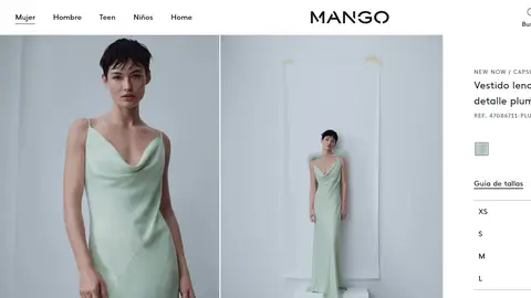 Vestido lencero plumas de invitada Vestido lencero plumas de invitada