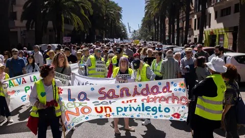 Miles de personas protestan en Málaga en defensa de la sanidad pública Miles de personas protestan en Málaga en defensa de la sanidad pública